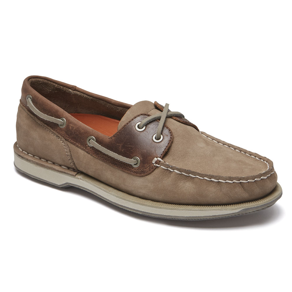 Rockport Singapore Mens Boat Shoes - Perth Grey - LF3461257